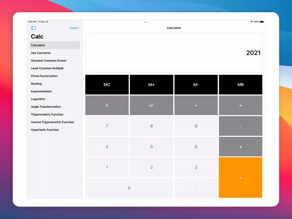Zrzuty ekranu Calc: Calculator iPad 