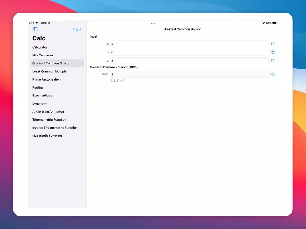 Zrzuty ekranu Calc: Calculator iPad 