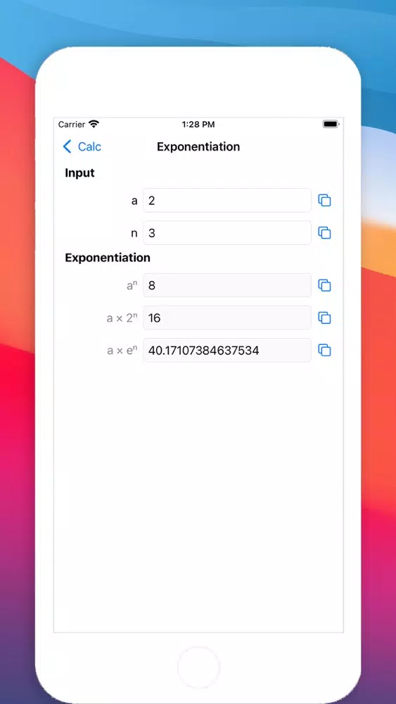 Zrzuty ekranu Calc: Calculator