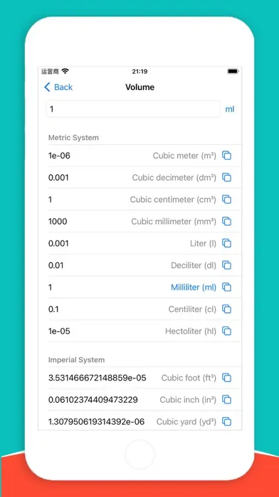 Unit Converter ME Ekran Görüntüleri