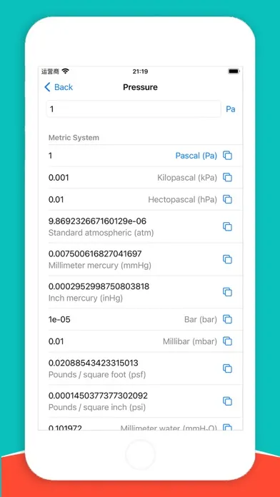 Unit Converter ME Ekran Görüntüleri