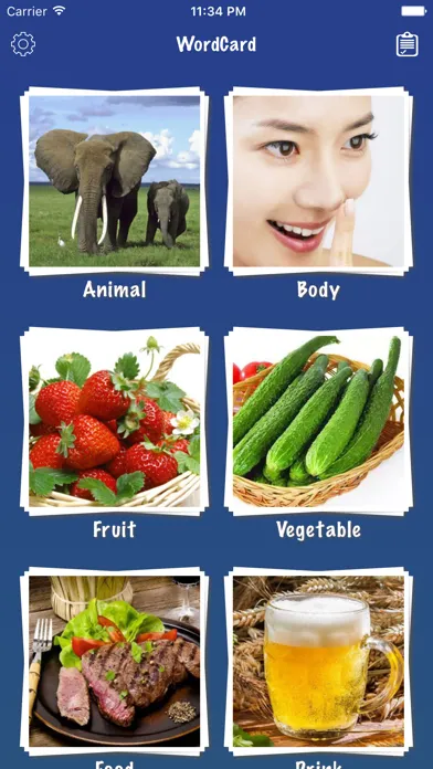 Ảnh chụp màn hình của Spanish Word: Basic Vocabulary
