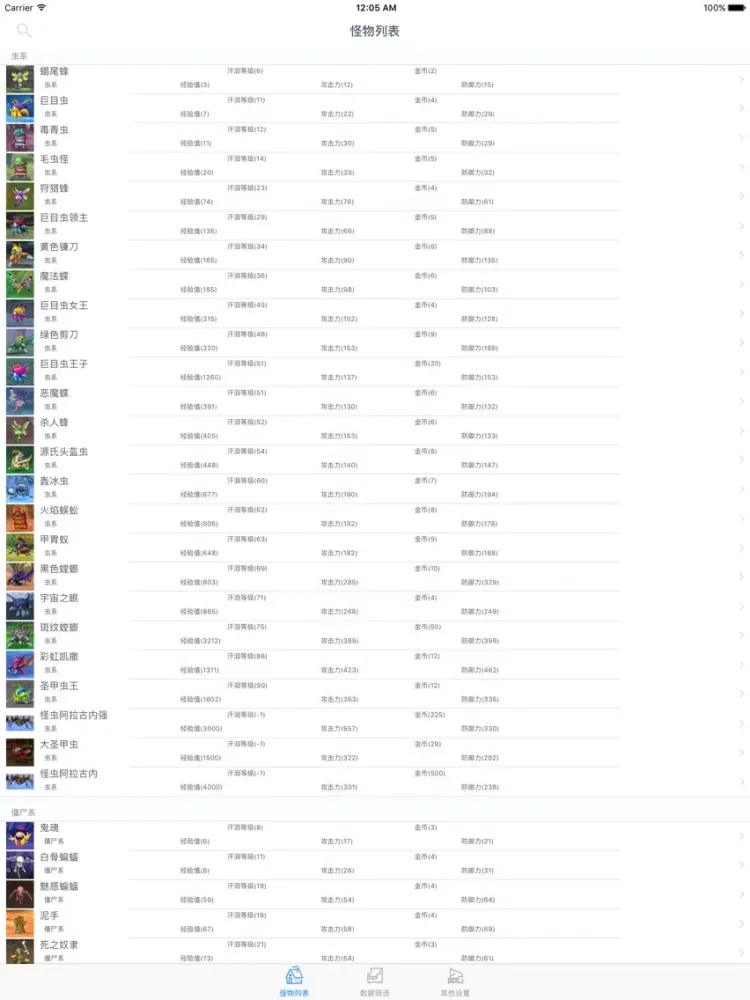 Скриншоты DQX怪物图鉴 for DQX iPad 