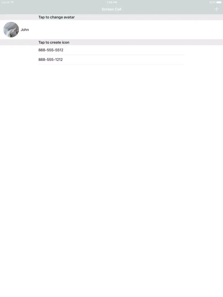 Capturas de pantalla de Screen Call iPad 