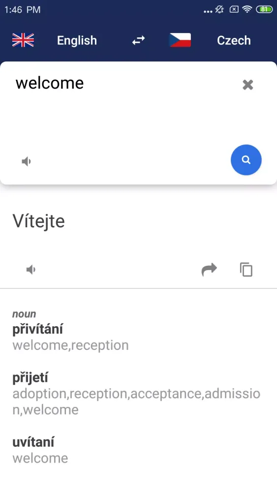Czech English Translator Screenshots