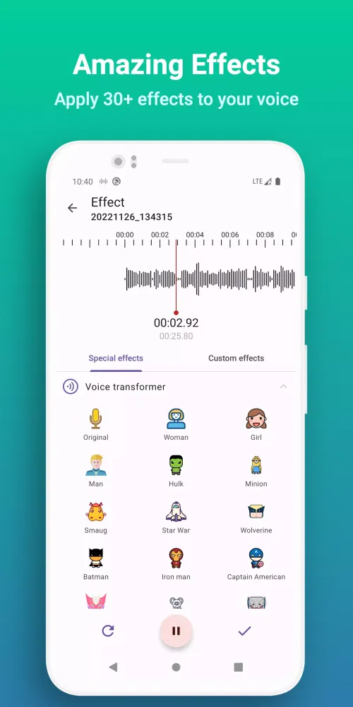 Zrzuty ekranu AI Voice Changer Recorder