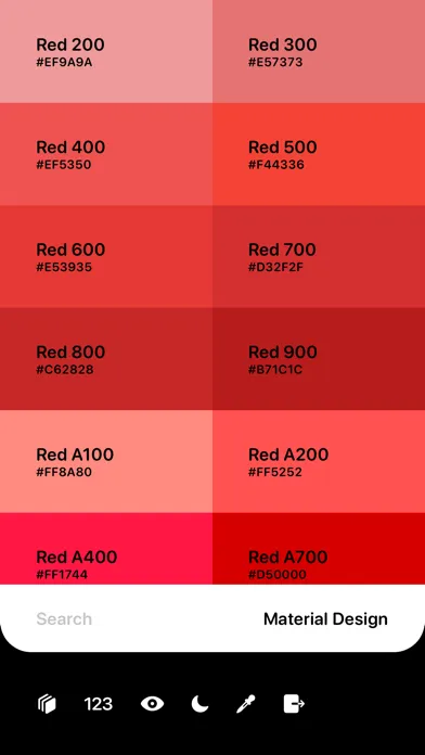 Capturas de tela do DesignColor - 色卡