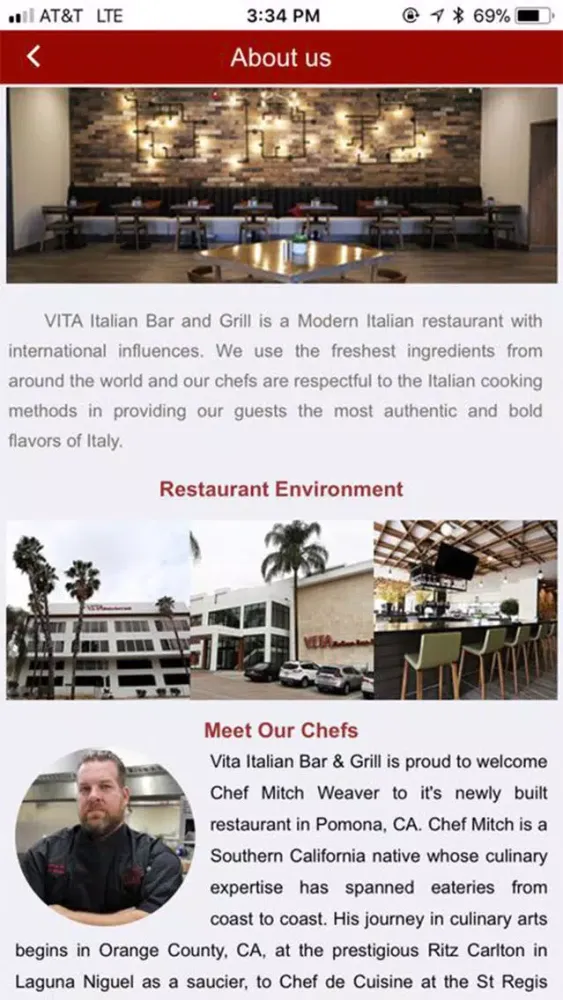 Vita Italian Bar & Grill স্ক্রিনশট