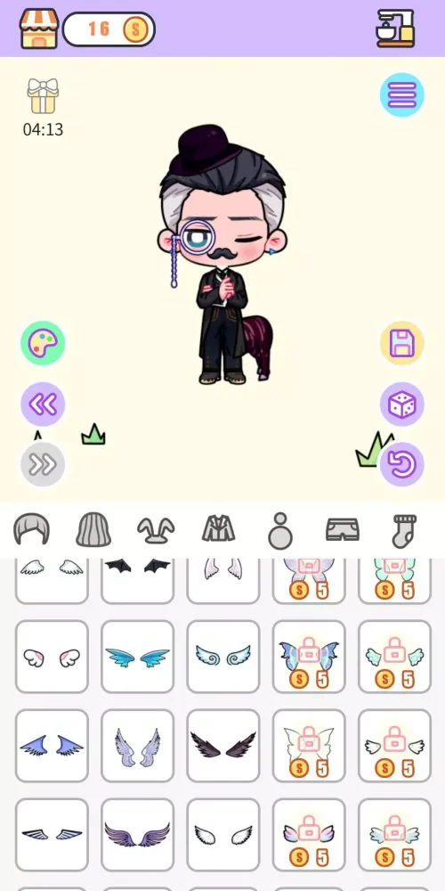 Tangkapan skrin Unnie & Oppa doll