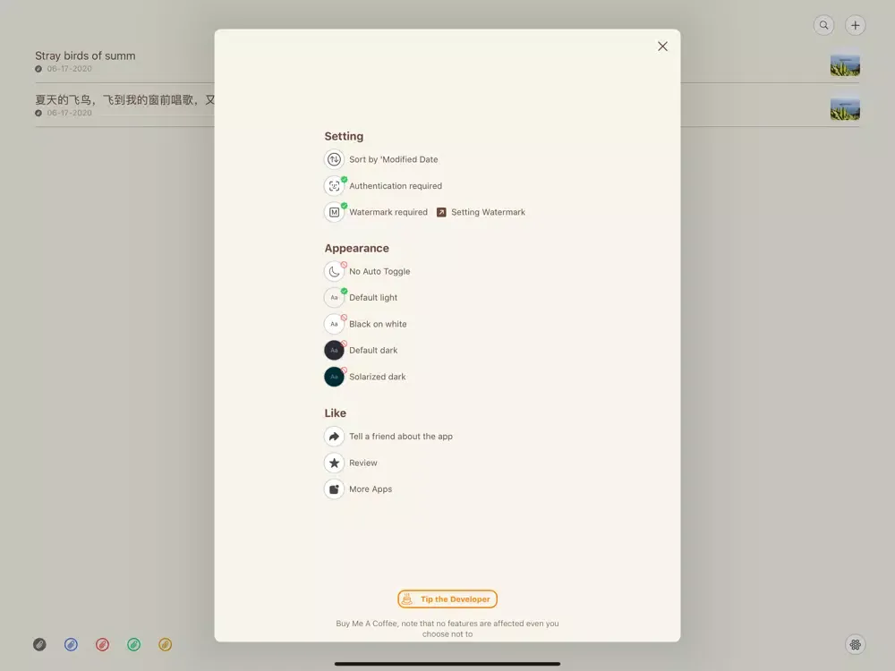 Simple Notepad by Paipaimi iPad  Ekran Görüntüleri