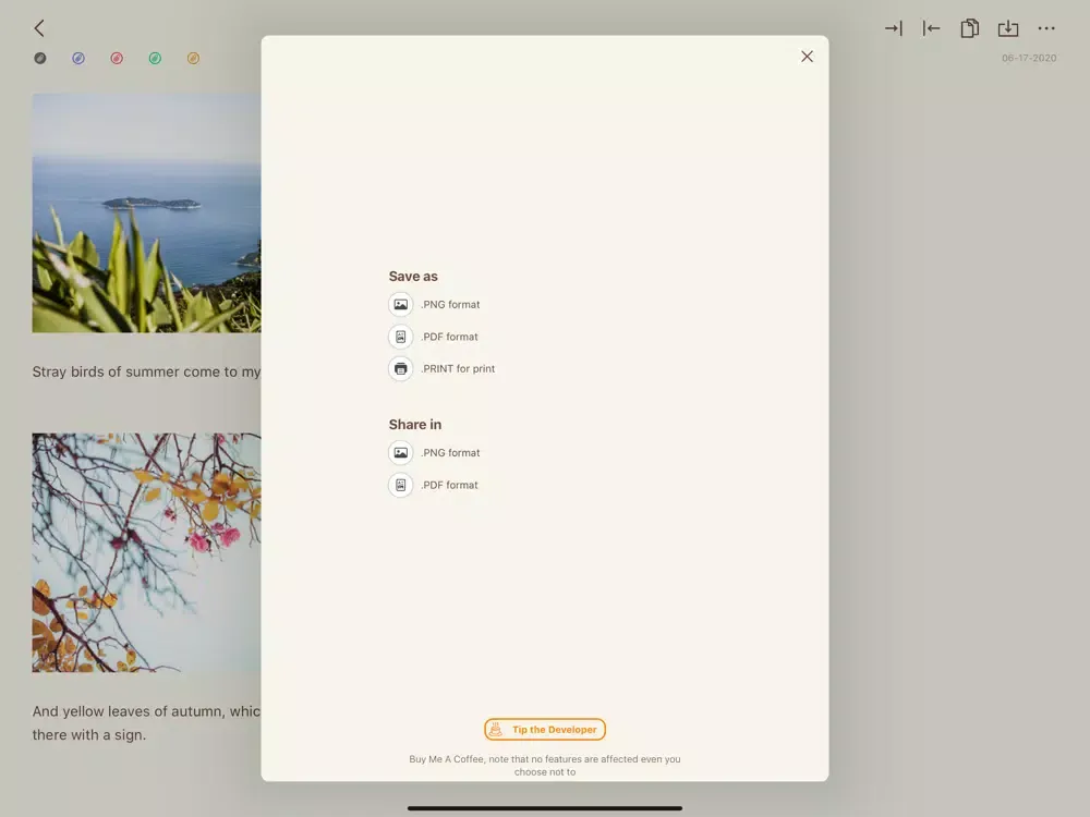 Simple Notepad by Paipaimi iPad  Ekran Görüntüleri