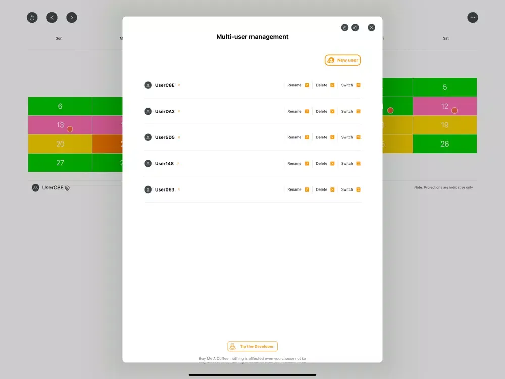 تصاویر Paipaimi Period tracker iPad 
