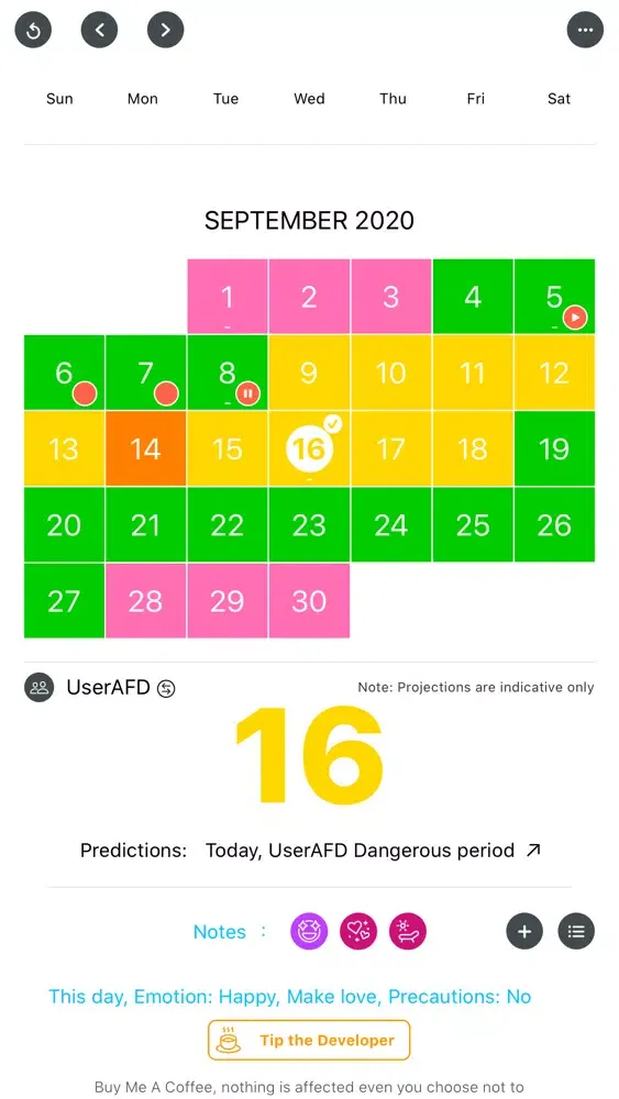 تصاویر Paipaimi Period tracker
