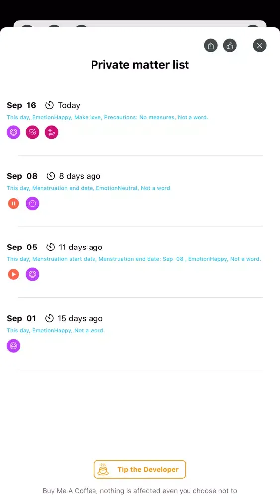 تصاویر Paipaimi Period tracker