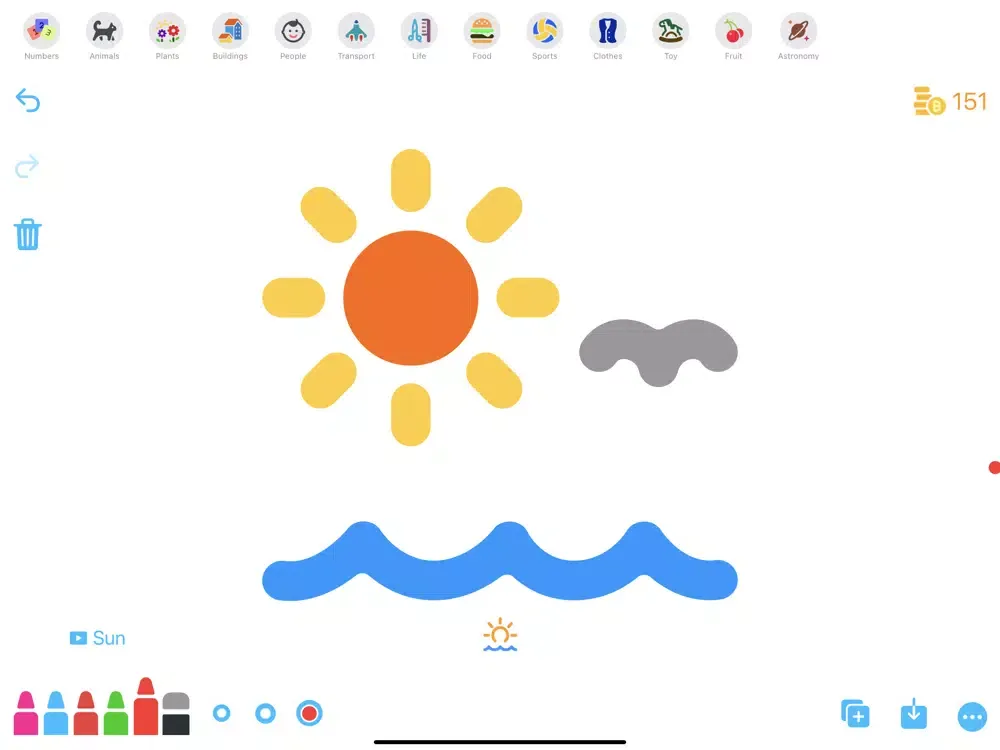 Drawing Board for Kids iPad  스크린샷