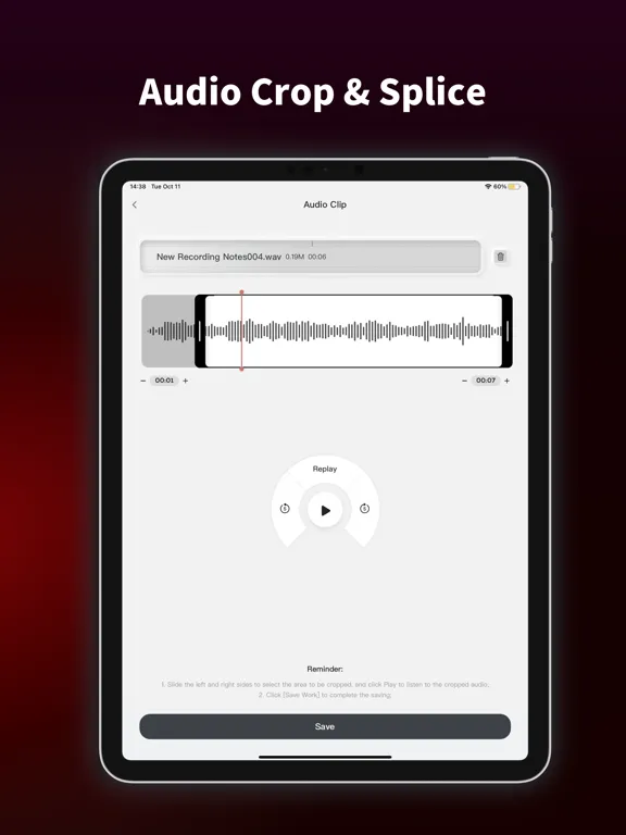 Audio Recorder: Speech to Text iPad  Screenshots
