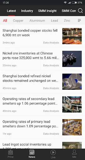 SMM - Shanghai Metals Market Screenshots