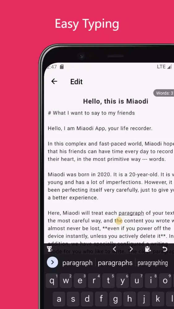 Miaodi - Markdown editor, Note Screenshots