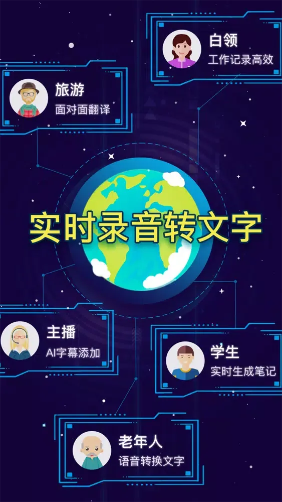 Capturas de tela do 录音转文字助手-录音实时转换文字