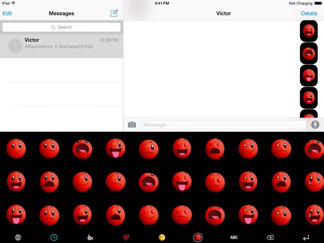 Watch Emoji Keyboard Pro - 153 Animated Watch Emojis for iPhone & iPad iPad  スクリーンショット