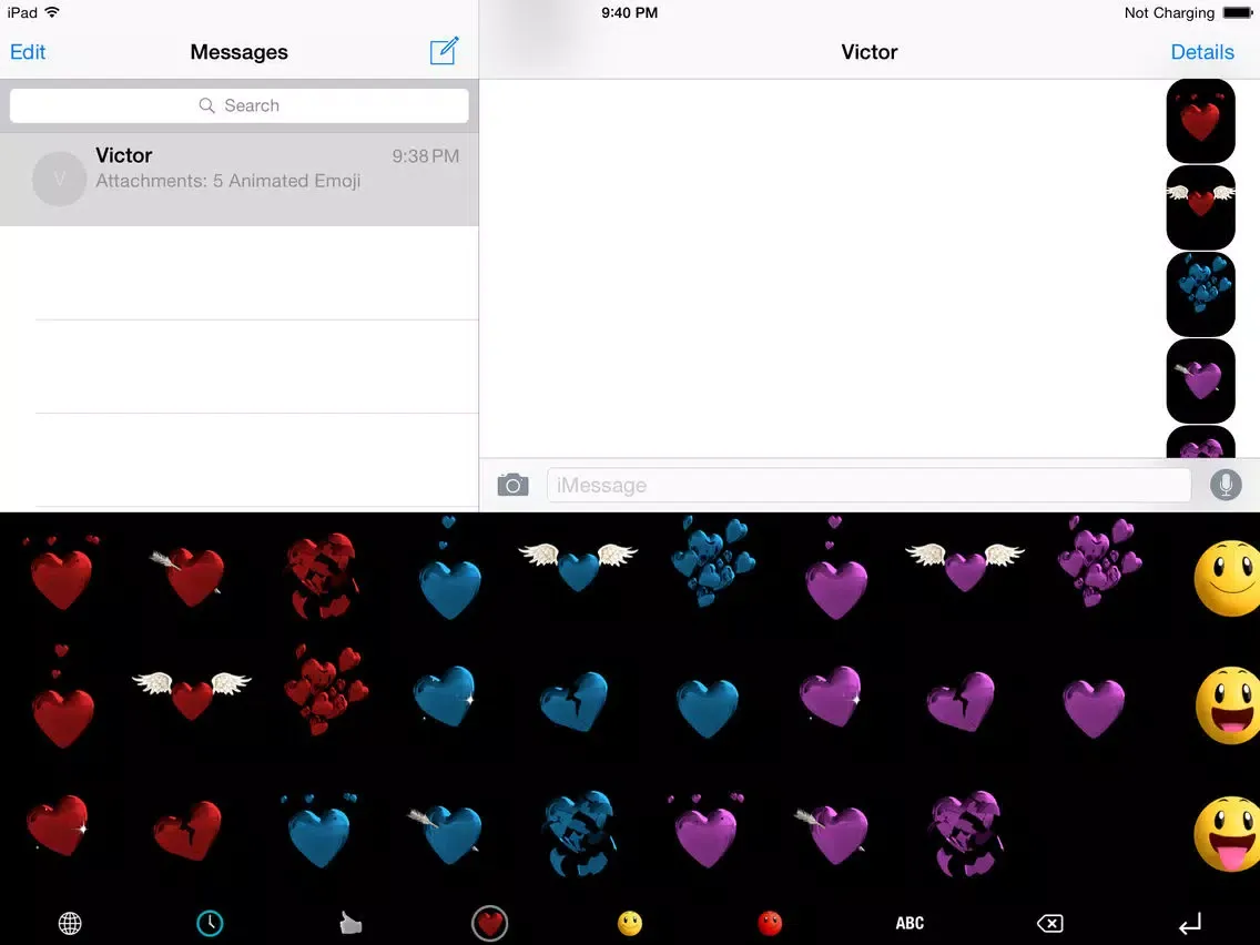 Watch Emoji Keyboard Pro - 153 Animated Watch Emojis for iPhone & iPad iPad  スクリーンショット
