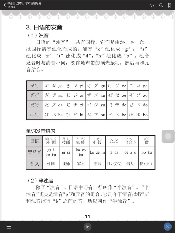 超好用日语50音 iPad  Screenshots