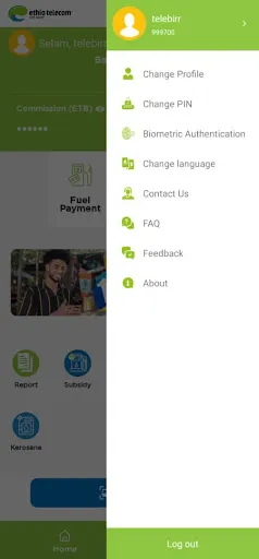 Tangkapan skrin telebirr partner