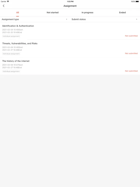 ULearning2.0 iPad  Screenshots