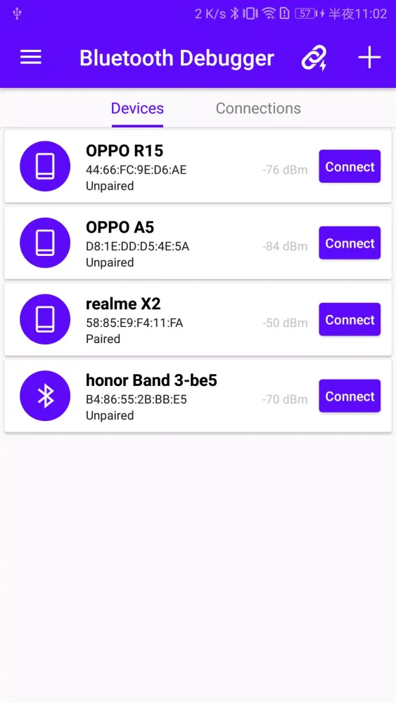 Bluetooth Debugger應用截圖