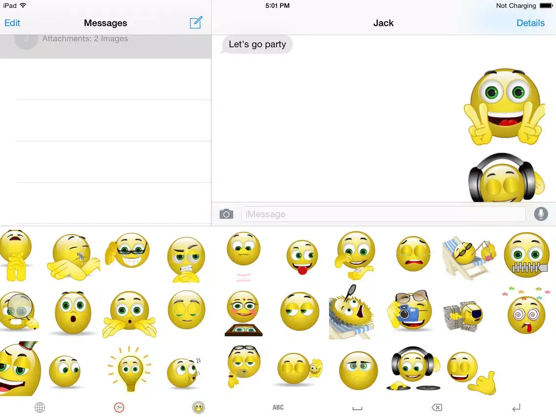 Animated Smiley Keyboard Pro iPad 应用截图