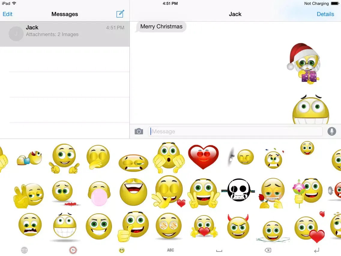 Animated Smiley Keyboard Pro iPad 应用截图