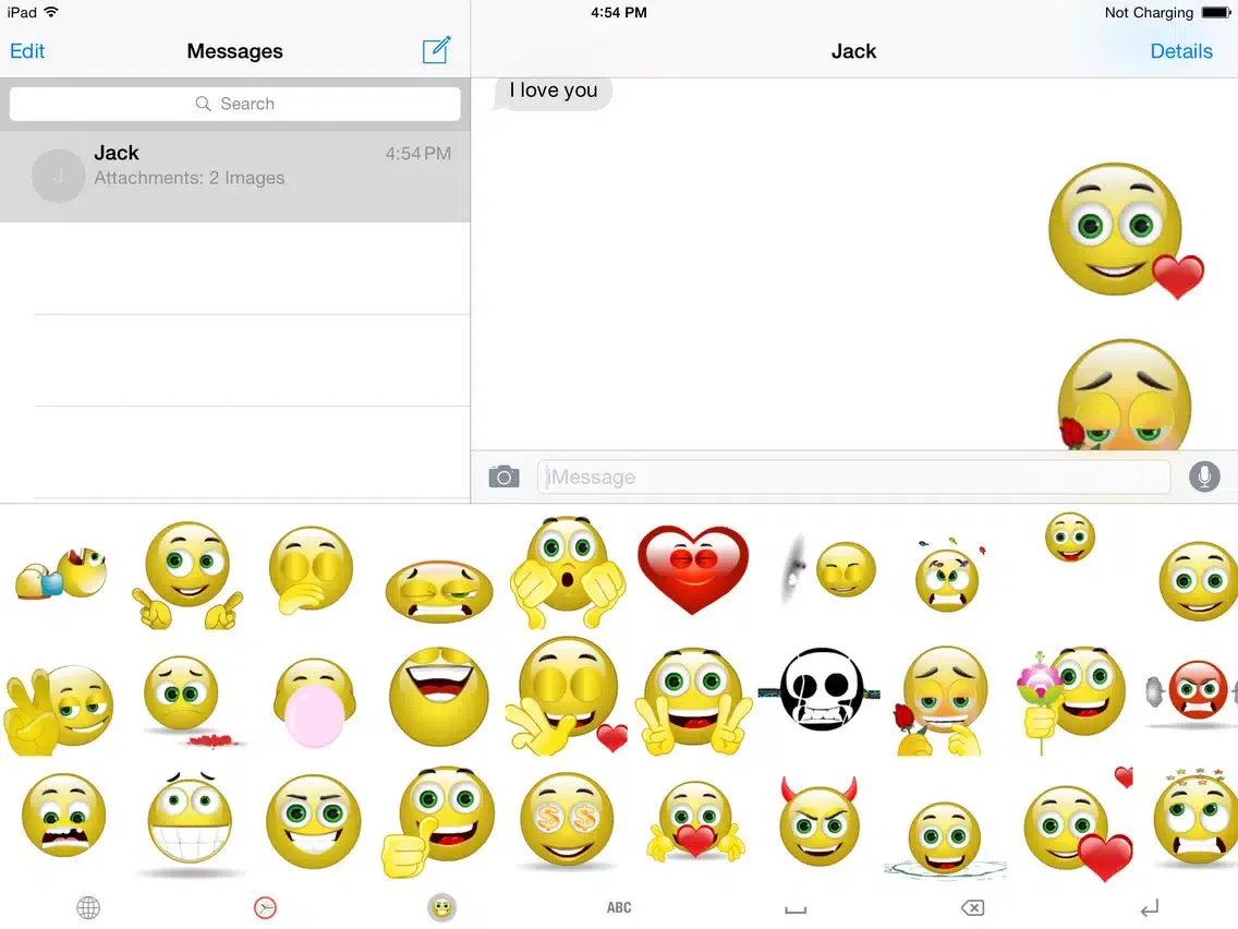 Animated Smiley Keyboard Pro iPad 应用截图