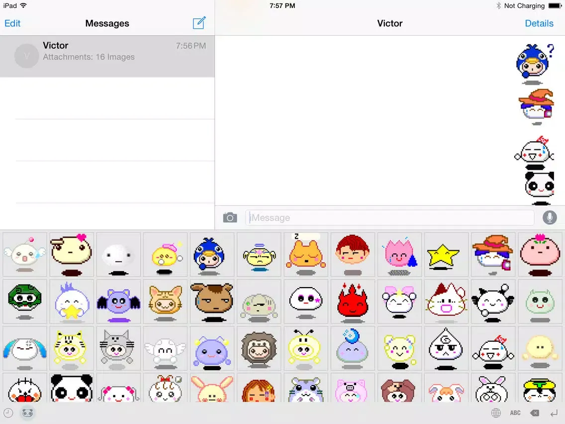 Скриншоты Cute Gif Keyboard Pro iPad 