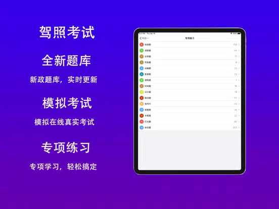 摩托车驾考 - 摩托车驾考必备宝典 iPad 應用截圖