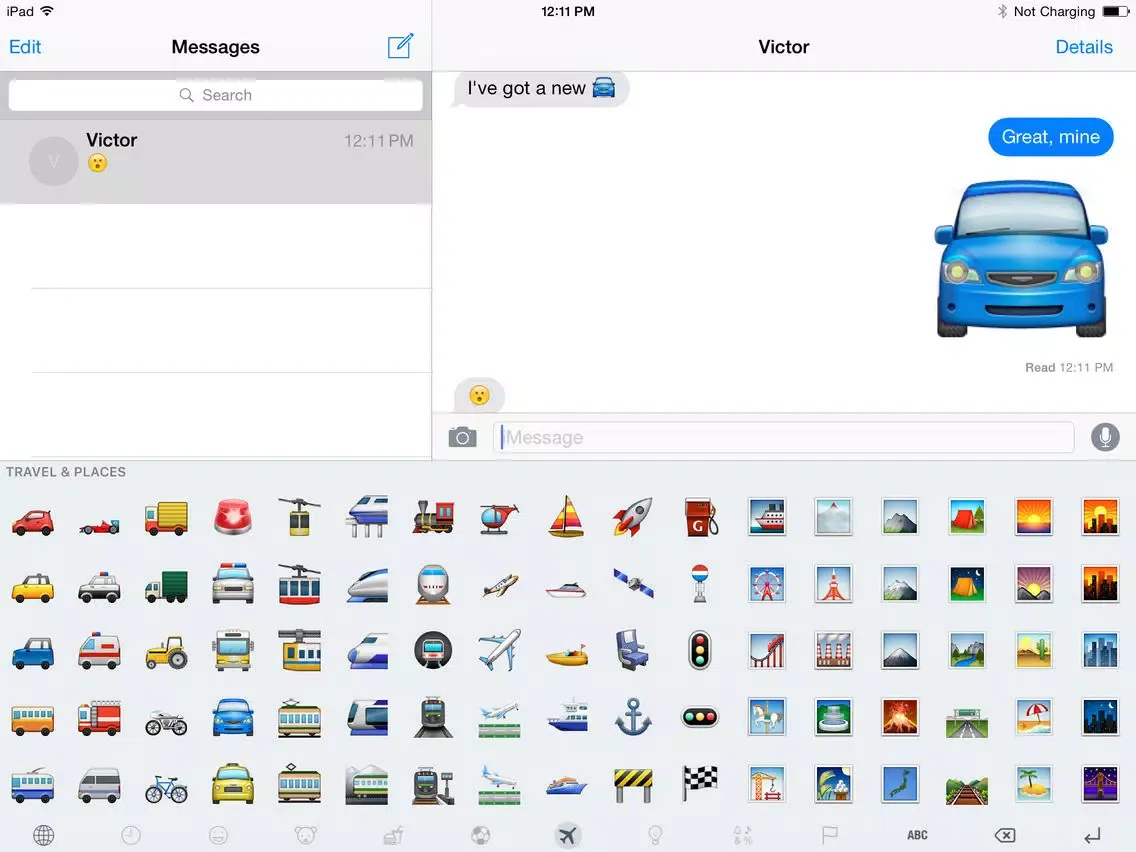 Capturas de pantalla de Big Emoji Keyboard - Bigger & More Fun iPad 