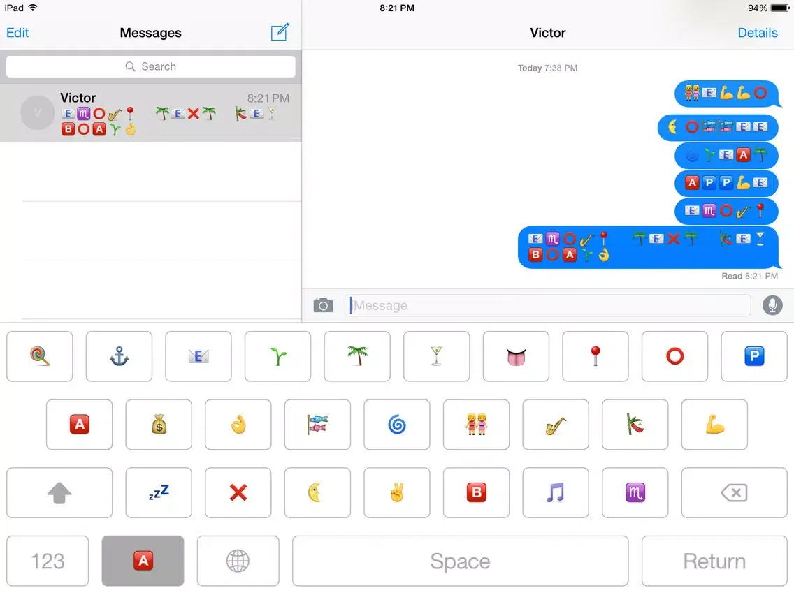 Emoji Font Keyboard iPad  스크린샷