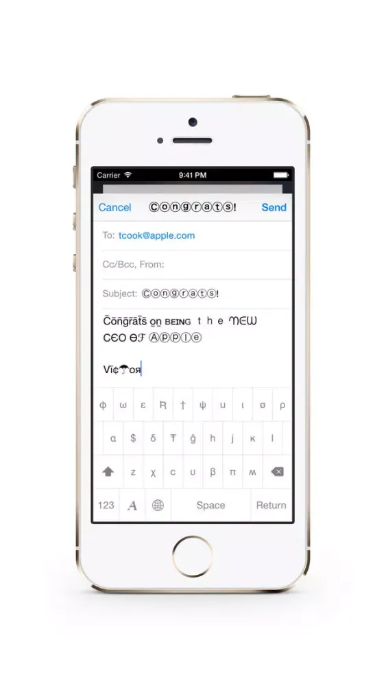 Fancy Keyboard Screenshots