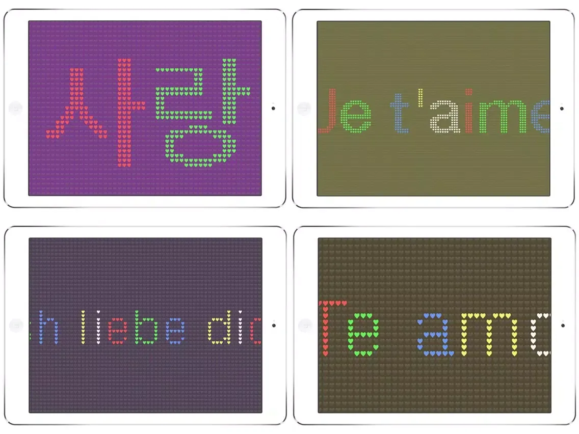 Capturas de pantalla de iLED Pro - Ultimate LED Banner App iPad 