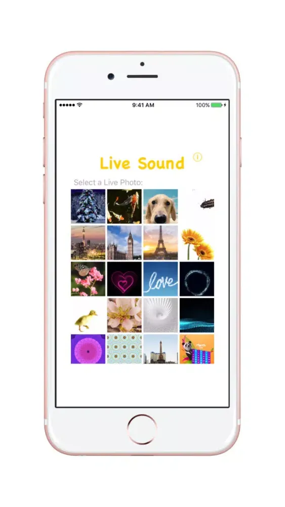 Ảnh chụp màn hình của Live Sound Pro - Sound Editor for Live Photos