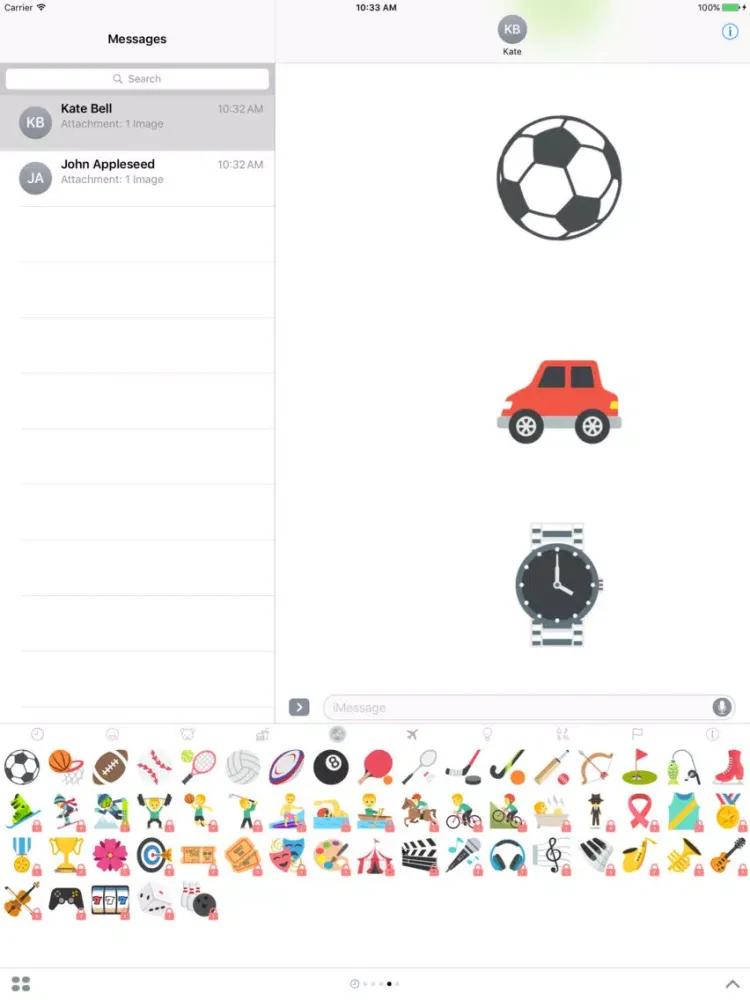 EmojiOne Stickers iPad  스크린샷