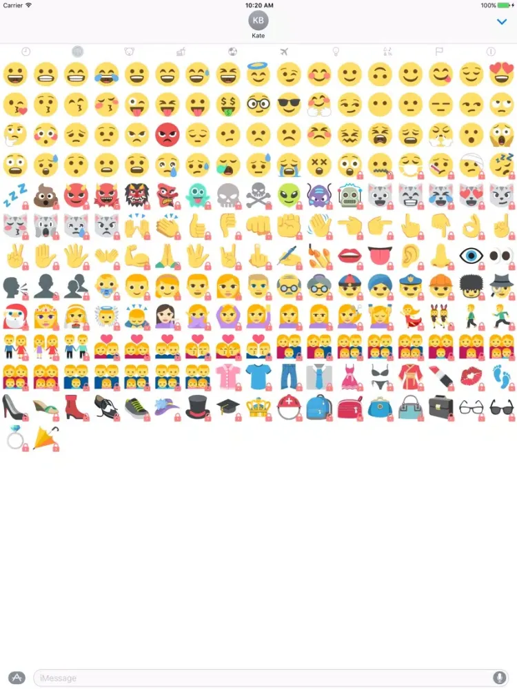 EmojiOne Stickers iPad  스크린샷