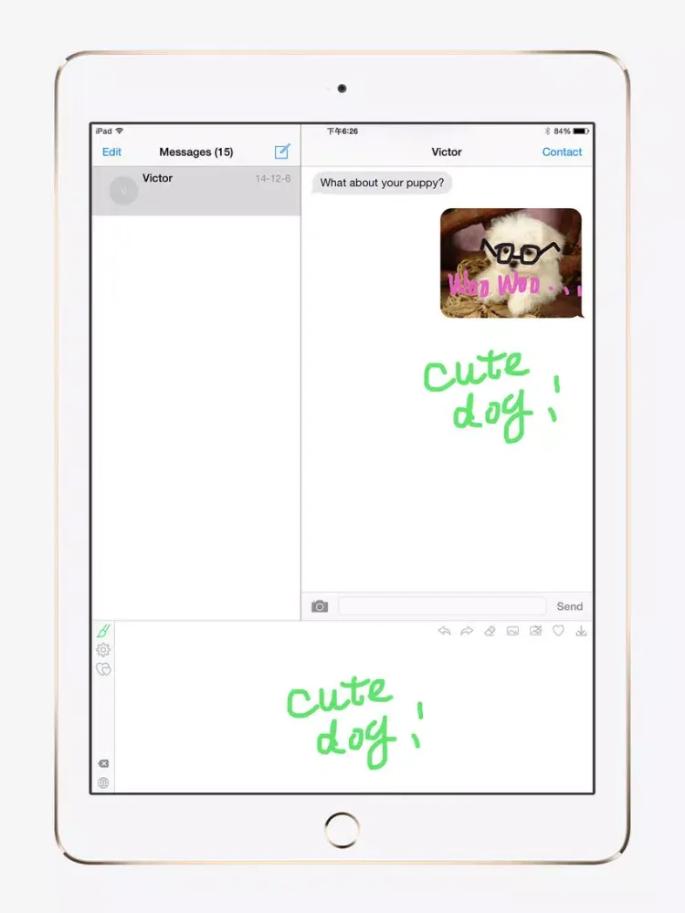 Doodle Keyboard for iOS 8 iPad  Screenshots