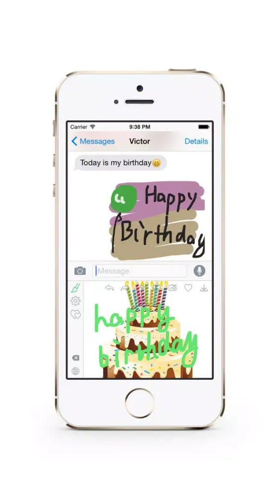 Doodle Keyboard for iOS 8 Screenshots