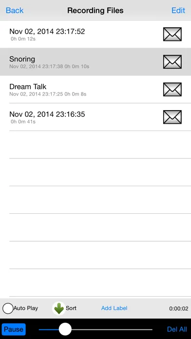 Voice-activated Recorder Screenshots