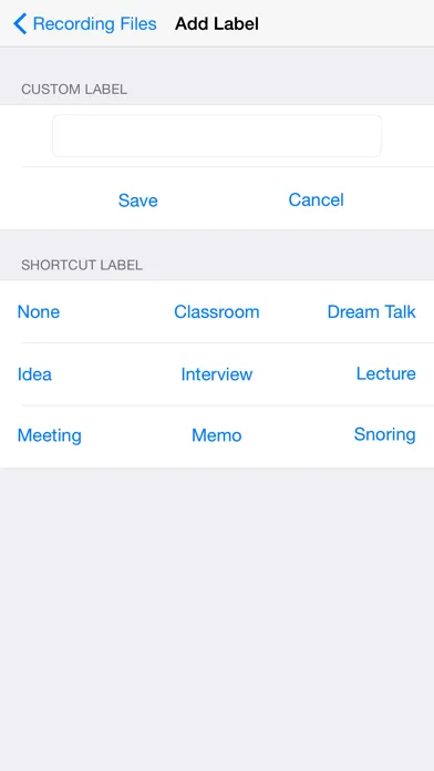 Voice-activated Recorder Screenshots