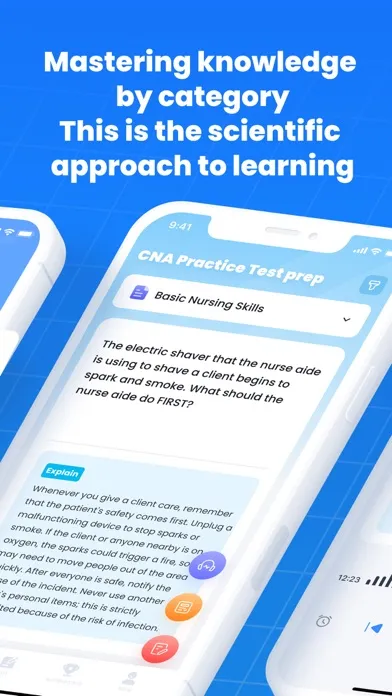 Captures d'écran de CNA Practice Test prep