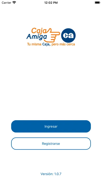Tangkapan layar Caja Amiga CA