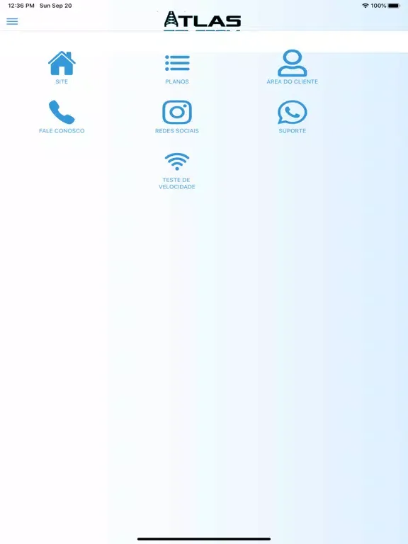 Meu Atlas Provedor de internet iPad  Screenshots