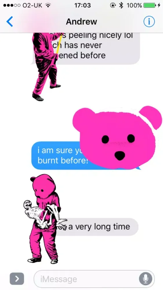 Pink Bear Stickers應用截圖