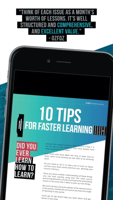 Capturas de pantalla de AA Guitar Skills Magazine